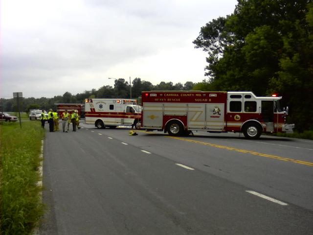 MVC - Bicycle vs Tractor Trailer. Rt 75/Shepard Mill Rd.